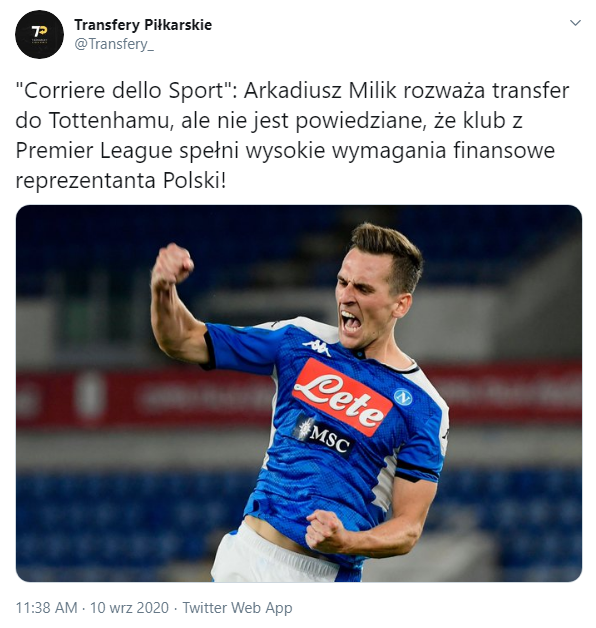 Milik ROZWAŻA WYJAZD z Serie A!